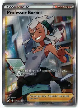 Professor Burnet ⭐ TG26/TG30 Holo Silver Tempest Trainer Gallery Pokemon NM - Image 1