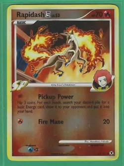 Pokemon - Rising Rivals "Rapidash" Reverse Holo 47/111 X1 - Image 1
