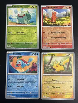 Pokemon Sv: 151 Costco Cosmos Promo Lot - Bulbasaur Charmander Squirtle Pikachu - Image 1