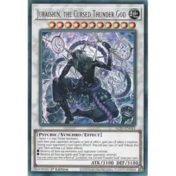 Yu-Gi-Oh Juraishin, the Cursed Thunder God ALIN-EN043 Ultra Rare 1st Edition - Image 1