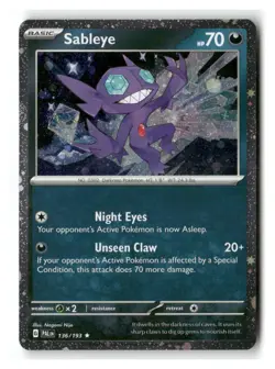 Sableye (Cosmos Holo) 136/193 Holo Miscellaneous Cards & Products Pokemon NM - Image 1