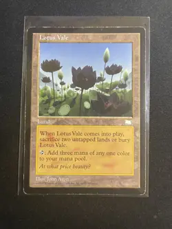 MtG x1 Lotus Vale Weatherlight Magic The Gathering (Land) - Image 1