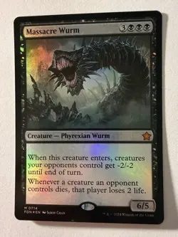 Massacre Wurm FDN 714 - Foil - NM - Magic the Gathering - Image 1