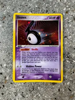 Pokemon TCG Cards Unown T T/28 Unseen Forces Secret Rare Holo - Image 1
