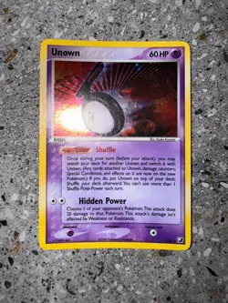 Pokemon TCG Cards Unown T T/28 Unseen Forces Secret Rare Holo - Image 3