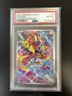 PSA 10 Zeraora #151/142 Illustration Rare - Stellar Crown Pokemon TCG Card - Image 1