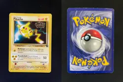 Pikachu 4 Promo Wizards Black Star Promos Pokemon Damaged - Image 1
