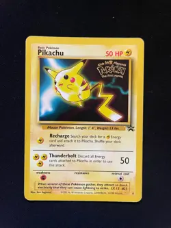 Pikachu 4 Promo Wizards Black Star Promos Pokemon Damaged - Image 2