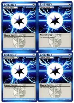 4x Pokemon TCG Plasma Energy (Team Plasma) 127/135 BW Plasma Storm Playset - Image 1