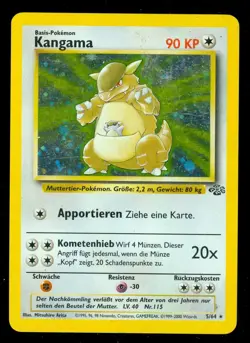 Pokemon KANGASKHAN (KANGAMA) 3/64 Jungle - RARE HOLO - Lightly Played- GERMAN - Image 1
