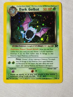 NM Dark Golbat - Holo #7 Team Rocket Pokemon TCG - Image 1