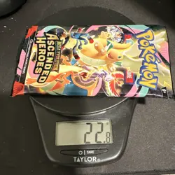 Pokemon Ascended Heroes Pack Sealed HEAVY Possible God/Demi God Pack 22.8g - Image 1