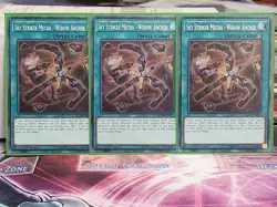 Yugioh Sky Striker Mecha - Widow Anchor BLHR-EN092 Secret Rare 1st Ed NM X3 - Image 2