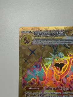 Pokemon TCG Charizard EX Card 228/197 Obsidian Flames Gold Hyper Rare - Image 2