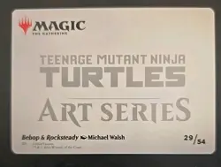 Bebop & Rocksteady Art Card Art Series: Teenage Mutant Ninja Turtles Regular NM - Image 2