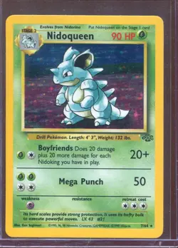 Nidoqueen Jungle 7/64 - Unlimited Holo Rare Card - Pokemon Card TCG - LP - Image 1