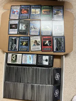 star wars CCG lot - over 6 lbs of cards in 13-10-2 inch box - Image 1