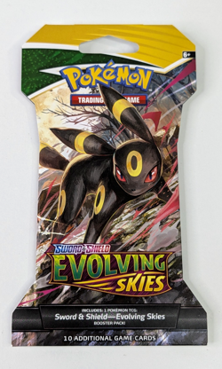 (1) Evolving Skies Sword And Shield Sleeved Blister Booster Pack Pokemon Umbreon - Image 1