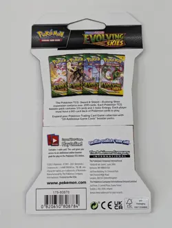 (1) Evolving Skies Sword And Shield Sleeved Blister Booster Pack Pokemon Umbreon - Image 2