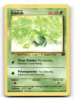 Oddish 63/82 - Team Rocket Unlimited - Pokemon Card MP - Image 1