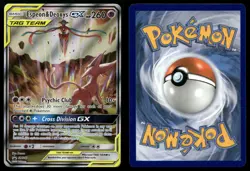 Espeon & Deoxys GX SM240 Promo Tag Team Alternate Art Pokemon LP - Image 3