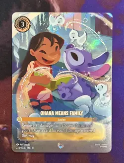 Ohana Means Family Enchanted 222/204 Disney Lorcana Winterspell - Image 1