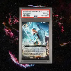 2024 DISNEY LORCANA EN C1-LORCANA CHALLENGE PROMO #3 CINDERELLA TOP PRIZE PSA 10 - Image 1