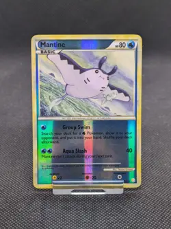 Pokemon Card Mantine 45/123 Reverse Holo HeartGold SoulSilver HGSS LP EXCELLENT - Image 1