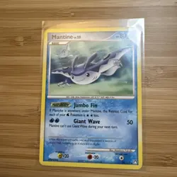 Pokemon Card Mantine 29/123 D&P Mysterious Treasures Non-Holo Rare - Image 1