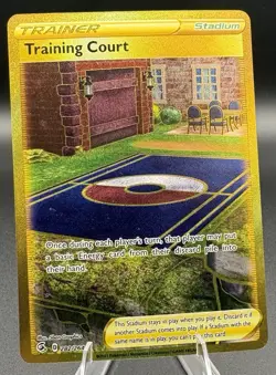 Training Court #282/264 Fusion Strike - Holo Gold Secret Rare Pokemon Card - Image 1