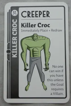 Batman Fluxx Killer Croc Creeper Promo Card - Image 1