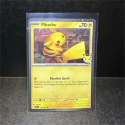 Pikachu 051 /162 Stamped 2026 Pokemon Day 30th Anniversary Promo Card - Image 1