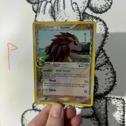 Pokemon TCG EX Delta Species Sandslash 27/113 Rare Holo Stamped Pokemon Cards - Image 1