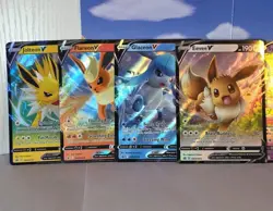 Eevee V And Eeveelutions Black Star Promo 7 Card Lot Full Art Pokemon TCG - Image 2