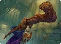 1x Art Series (46/54) - Wooden Cane MTG Teenage Mutant Ninja Turtles NM Magic Re - Image 1