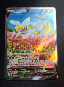2022 Pokemon Sword & Shield Astral Radiance Beedrill V 161/189 Holo Alt Art - Image 1
