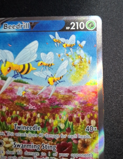 2022 Pokemon Sword & Shield Astral Radiance Beedrill V 161/189 Holo Alt Art - Image 3