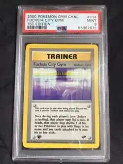 Pokemon: Gym Challenge 1st Edition Uncommon: Fuchsia City Gym 114/132 PSA 9 - Image 1