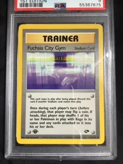 Pokemon: Gym Challenge 1st Edition Uncommon: Fuchsia City Gym 114/132 PSA 9 - Image 2