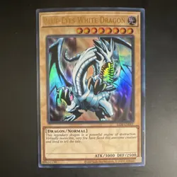 Yu-Gi-Oh! TCG Konami Blue-Eyes White Dragon LOB-EN001 Ultra Rare Holo 3000/2500 - Image 1