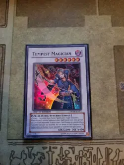 YUGIOH TEMPEST MAGICIAN SOVR-ENSE1 SUPER LIMITED ED NM - Image 1
