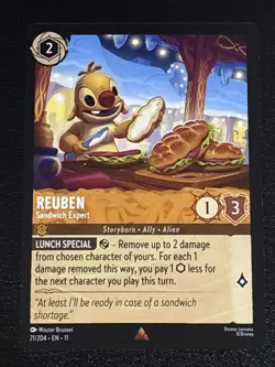 Disney Lorcana Winterspell Reuben - Sandwich Expert 21/204 NM Rare - Image 1