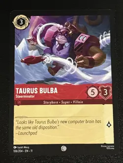 Disney Lorcana Winterspell Taurus Bulba - Steerminator 106/204 NM - Image 1