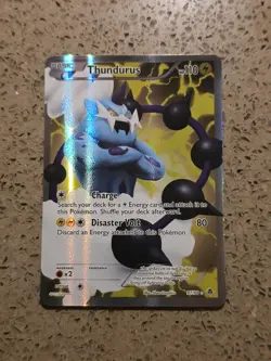 Thundurus Full Art 97/98 – Emerging Powers 2011 Pokemon Card Mint - Image 2