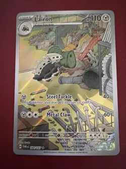 Pokemon TCG Twilight Masquerade Lairon Special Illustration Rare Card 184/167 - Image 1