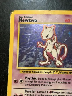 Mewtwo - 10/102 - Pokemon Base Set Unlimited Holo Rare Card WOTC HP/DMG - Image 4