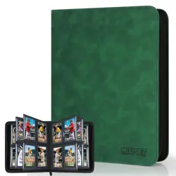 MIXPOET Top Loader Card Binder 4 Pocket with Sleeves Hold 112 Top Loader Storage - Image 1