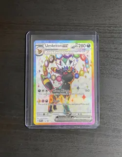 Pokemon TCG Umbreon EX 176 Black Star Promo Card NM Full Art - Image 1