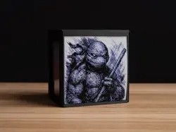 Donatello Monochrome (TMNT) themed Prism MTG Deck Box, EDH Commander Card Case - Image 1