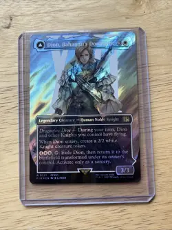 Dion, Bahamut's Dominant (Borderless) (Surge Foil) Final Fantasy Foil - Image 1